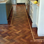 parquet flooring in kitchen